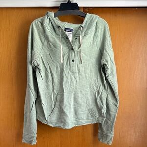 Patagonia Mint Green Hooded Sweatshirt